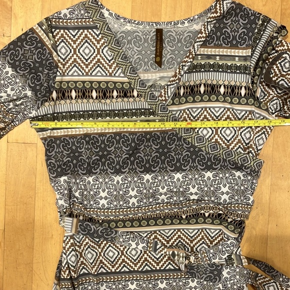 NEW jersey-knit maxi dress grey Large Jean-Pierre Klifa Paris - Picture 5 of 9